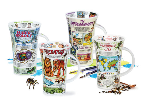 DUNOON Glencoe Becher 'The World Of The Dog' – Auslaufsicherer Keramikbecher Mit Hundemotiv