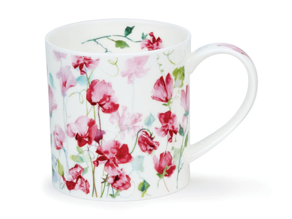 Dunoon Suffolk Sweet Peas Red Mug main image 1