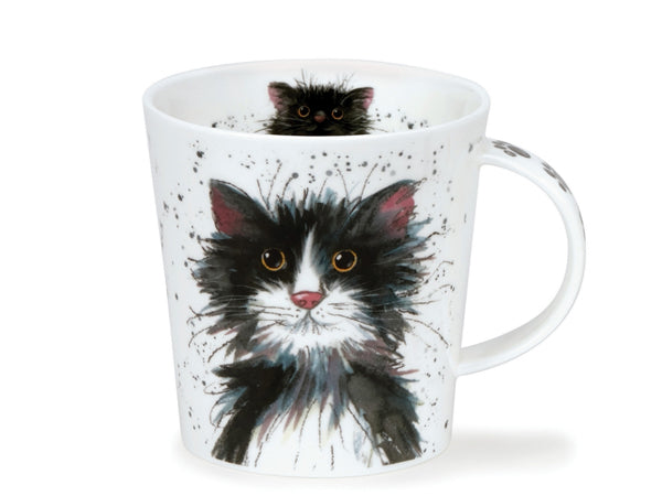 Dunoon Lomond Catter Splatter Black & White Mug