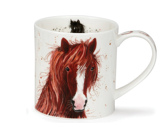 Dunoon Orkney Shaggy Tails Horses Mug