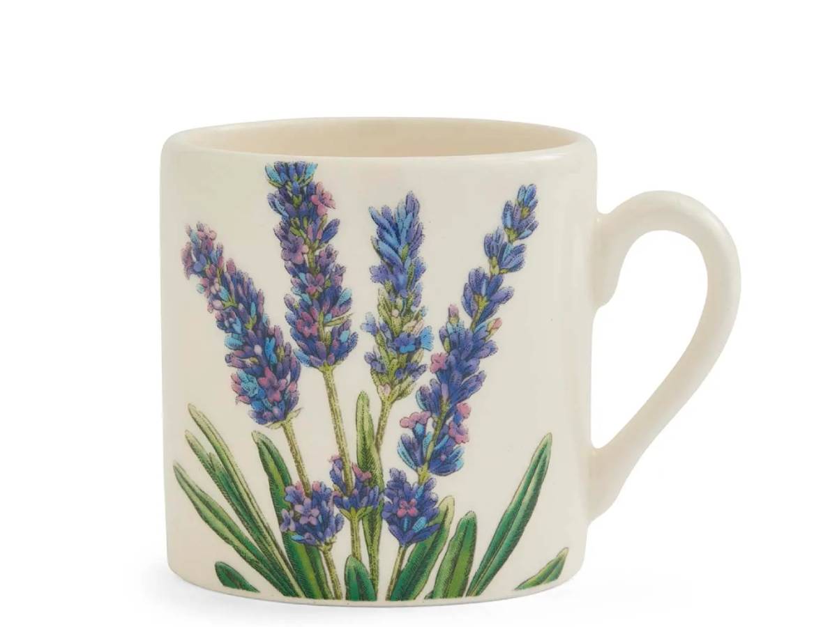Bloom Garden Lavender Espresso Cup with a soft purple floral design.