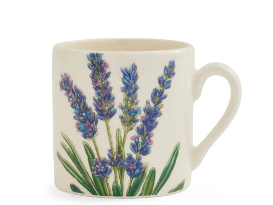 Bloom Garden Lavender Espresso Cup with a soft purple floral design.