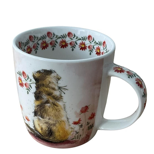 Alex Clark Goldie Dog Mug featuring a cute dog illustration and floral details, ideal ceramic mug for dog lovers and gift ideas