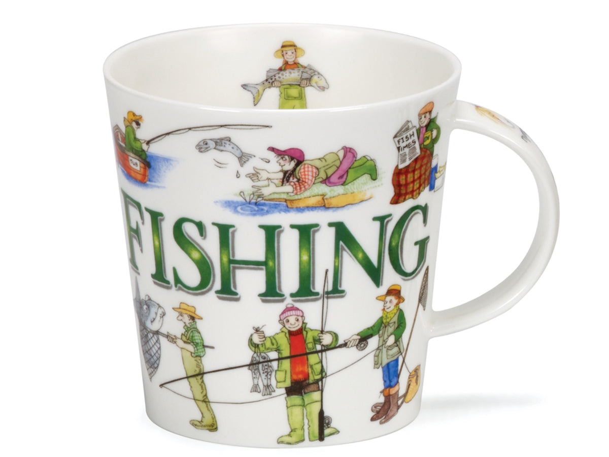 Dunoon Cairngorm Sporting Antics Fishing Mug