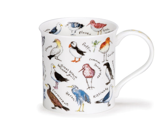 Designed by artist Kate Mawdsley, it features a delightful array of coastal birds, making it perfect for bird enthusiasts.