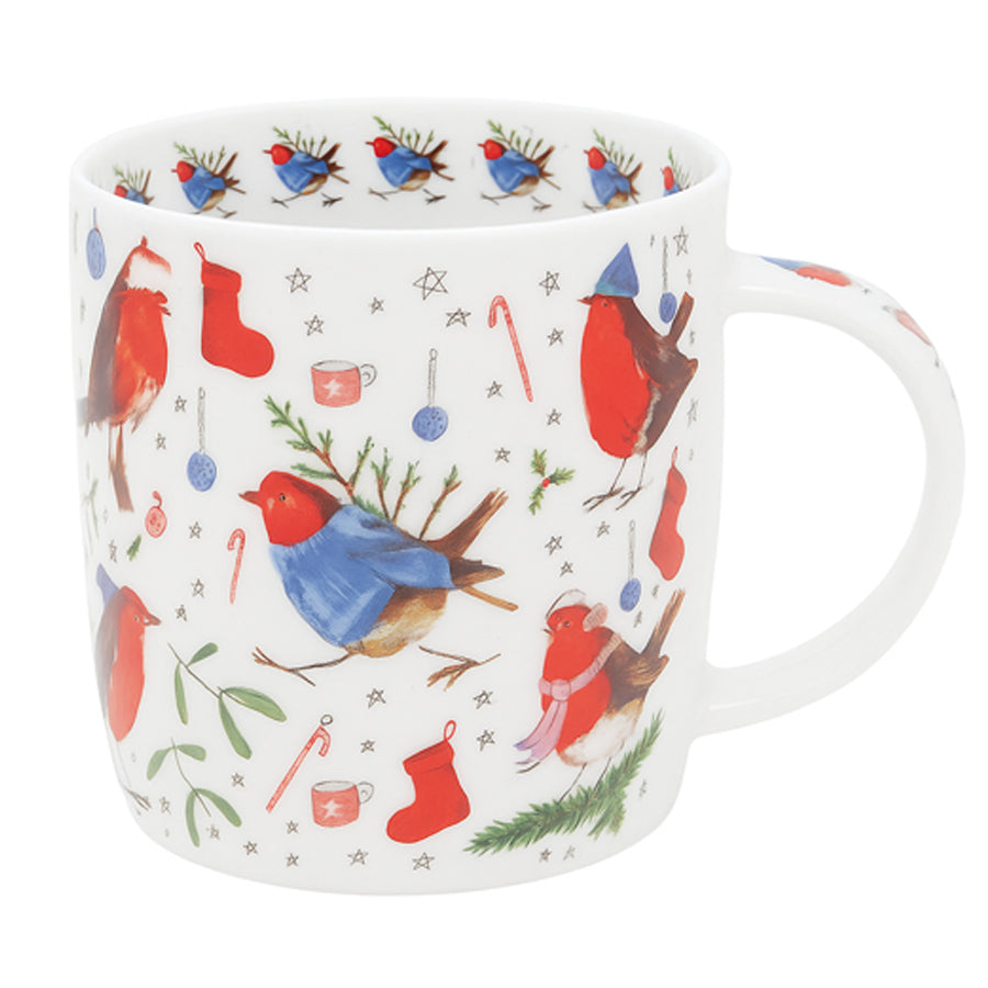 Alex Clark Festive Robins Mug