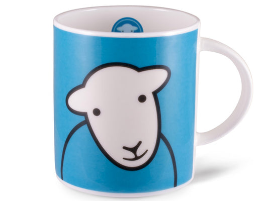 Greet the day with a cheerful "Hello" from Herdy.  Rise and shine, savor your preferred beverage in the blue Herdy Hello mug.  Rest assured, it will set the tone for your day with a delightful smile.