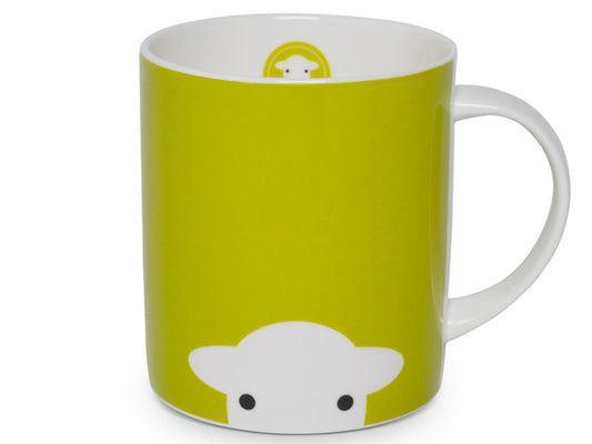 Bid farewell to grumpy mornings; these adorable mugs are guaranteed to kickstart your day with a smile. Featuring Herdy's playful face on both sides with a green background, each mug adds a touch of cheer to your morning routine.
