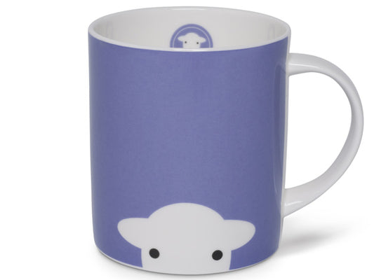 Bid farewell to grumpy mornings; these adorable mugs are guaranteed to kickstart your day with a smile. Featuring Herdy's playful face on both sides with a purple background, each mug adds a touch of cheer to your morning routine.
