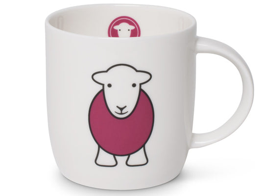 Meet the adorable mug named "Yan," derived from the traditional Yan Tyan Tethera counting rhyme used by shepherds.  Featuring Herdy's charming face & pink body on one side and an even cuter bum on the other, he's guaranteed to bring forth not just one, but multiple smiles – perhaps two, three, or even four!