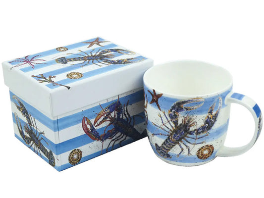 Fashioned by Caroline Cleave as a stunning addition to her Fruits of the Sea Collection, the Lobster & Crab Mug stands as a true masterpiece.  Crafted from the finest bone china, these mugs are elegantly displayed in a captivating gift box, making them an ideal and thoughtful gift for a cherished someone.