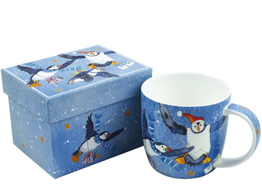 Crafted by Emma as part of her Christmas collection, these Fine Bone China mugs are tastefully presented in an exquisite gift box, making them the ideal gift for a special someone.