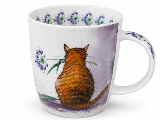 Alex Clark Cat & Agapanthus Mug