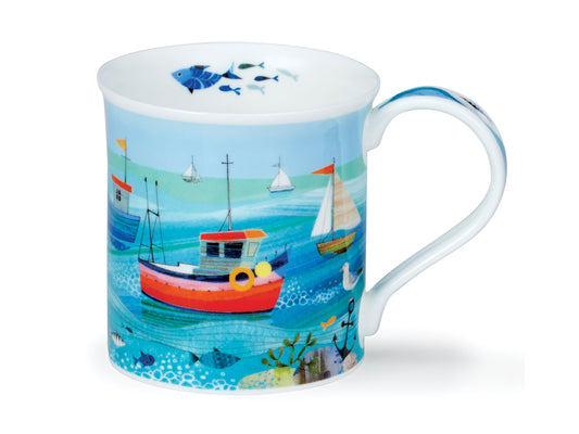 This whimsical Shore Life mug from Dunnon captures the essence of coastal living. This fine bone china mug is great for keeping your drink warm in the mornings, and with its soothing seafront design it's sure to become a fast favourite.