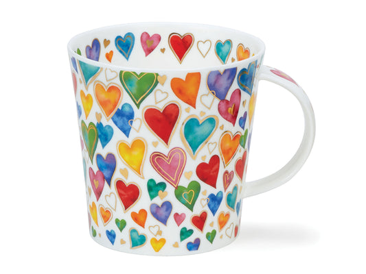 A drink in this cute heart mug from Dunnons Dazzle range is a wonderful way to wake up a loved one! 