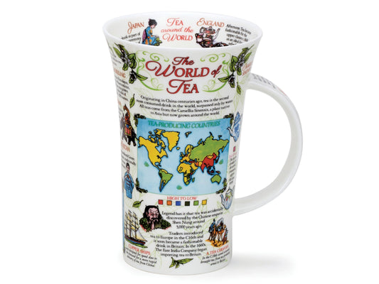 depicting the different types of tea and a diagram of how to make the perfect cuppa. Printed inside the inner rim of the mug are examples of tea being used around the world, with information about each country's individual take on the beverage.