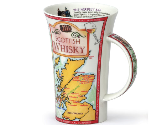 Dunoon's Glencoe 'Scottish Whisky' Mug is crafted of a fine bone china and takes its user through the process of how whisky is made, along with the history and geography centred around the Scottish staple. 
