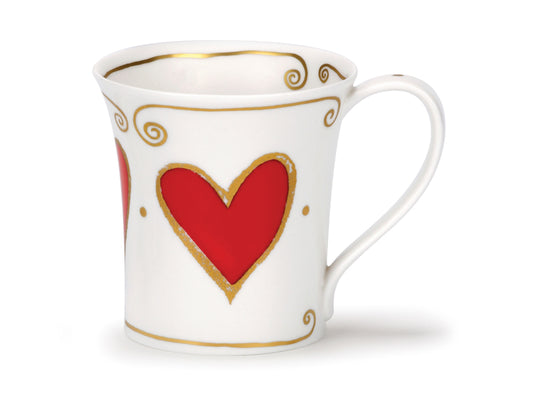 The romantic red and gold Dunoon Jura Juliet Mug is an exquisite gift for your sweetheart. Crafted from fine bone china, its petite stature and delicate embellishments reflect the beauty of your loved one