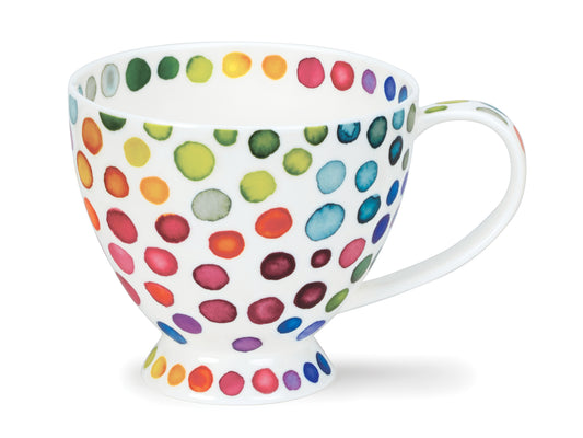 Infused with vibrant energy, this fine bone china mug from Dunoon is adorned with lively 'hot spots' to add a burst of cheer to your morning cuppa.