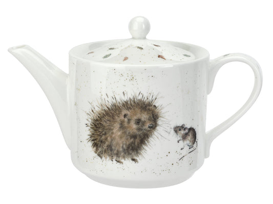 Wrendale Hedgehog & Mouse Small Teapot - Lovely Friend