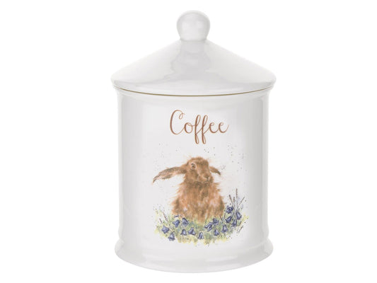 Wrendale Hare Coffee Canister - Bright Eyes